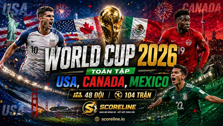 WC 2026 có 16 sân cỡ siêu lớn trải dài 3 quốc gia Bắc Mỹ