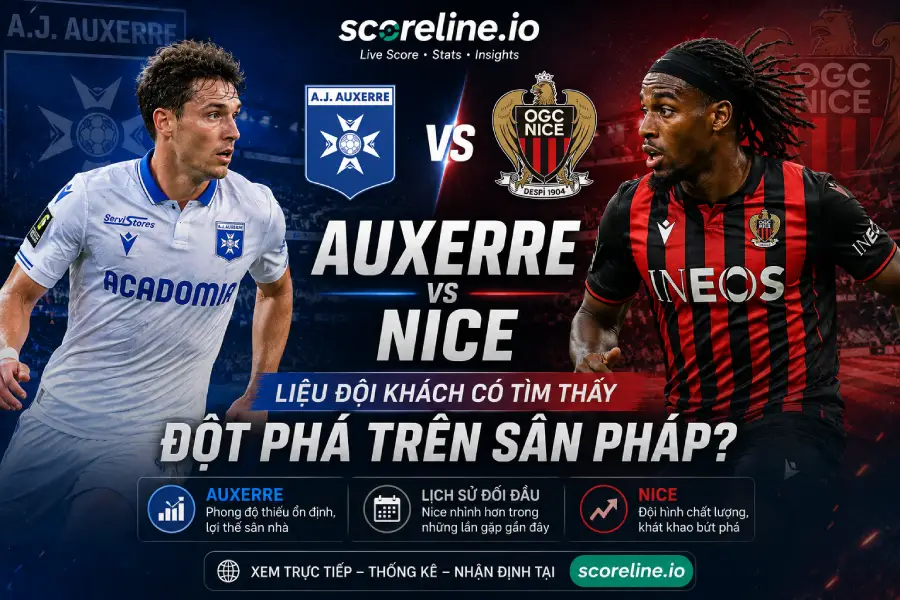 Auxerre vs Nice - Ligue 1 match preview