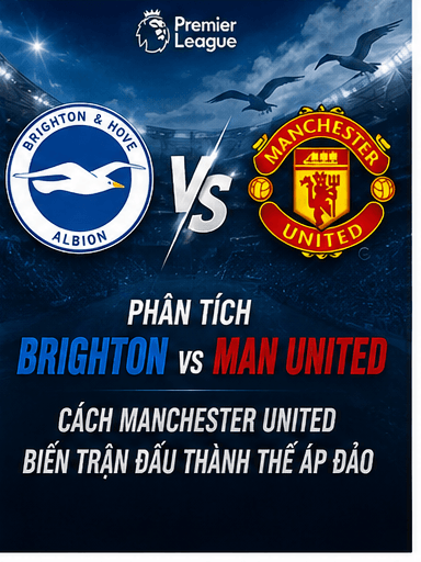 Phân tích Brighton vs Manchester United: Cách Manchester United biến trận đấu thành thế áp đảo