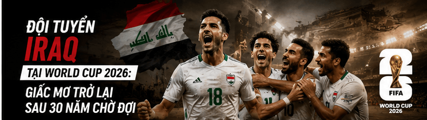 Iraq tại World Cup 2026: đội hình, HLV, lịch thi đấu vòng bảng
