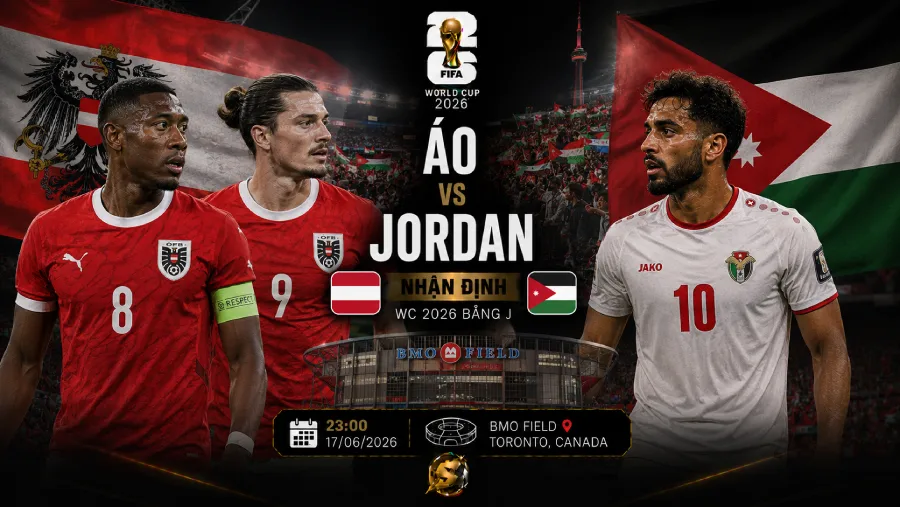 Áo vs Jordan - World Cup 2026 match preview