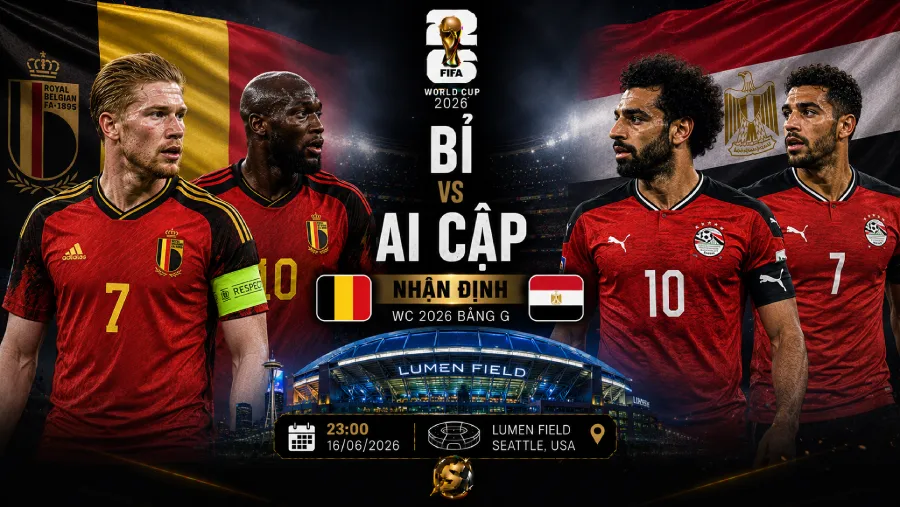 Bỉ vs Ai Cập - World Cup 2026 match preview