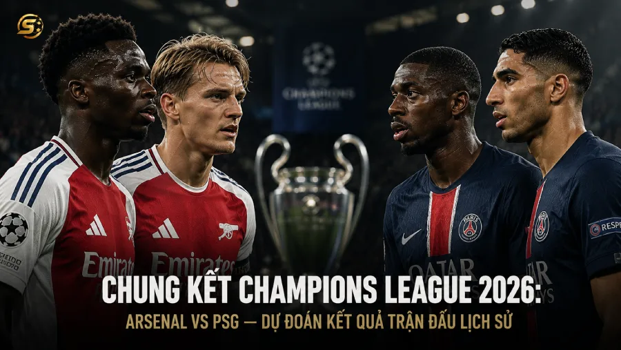 Chung kết Champions League 2026: Arsenal vs PSG — Dự đoán kết quả trận đấu lịch sử