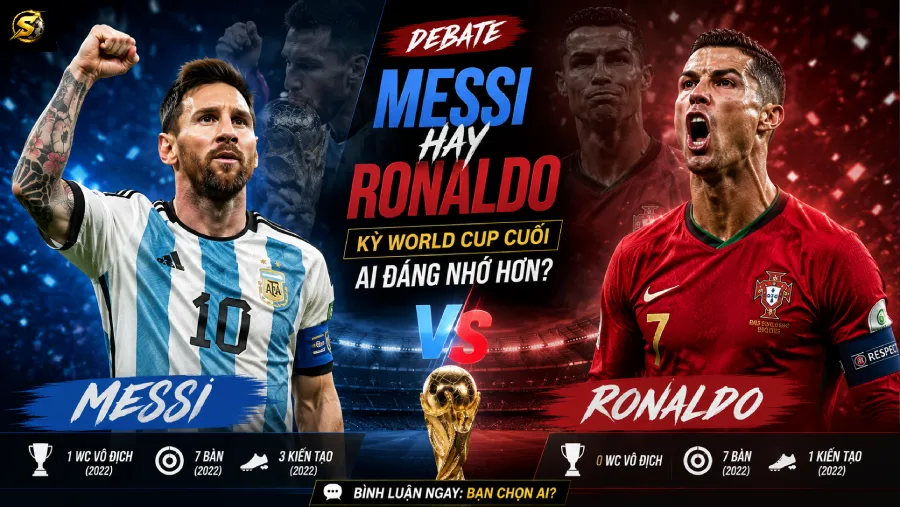Debate: Messi hay Ronaldo — kỳ World Cup cuối ai đáng nhớ hơn?