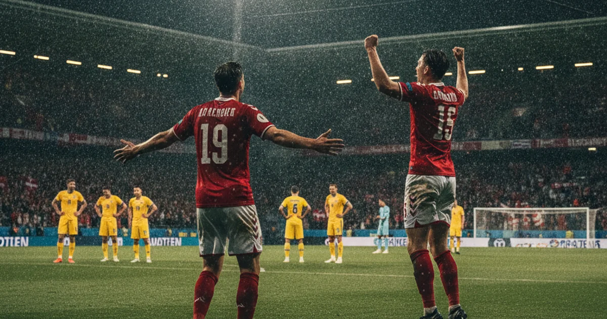 Denmark 2-1 Ukraine: Dorgu và Maehle giúp chủ nhà thắng