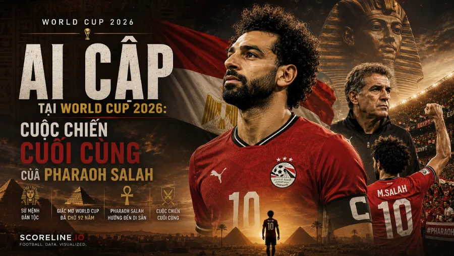 Ai Cập tại World Cup 2026: đội hình, HLV, lịch thi đấu & cơ hội