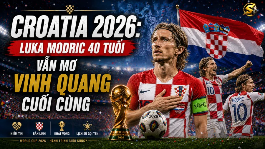 Croatia tại World Cup 2026: Đội hình, HLV, lịch thi đấu vòng bảng