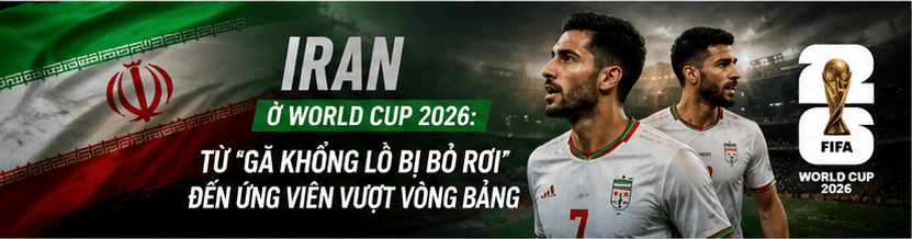 Iran tại World Cup 2026: đội hình, HLV, lịch thi đấu và cơ hội vượt vòng bảng
