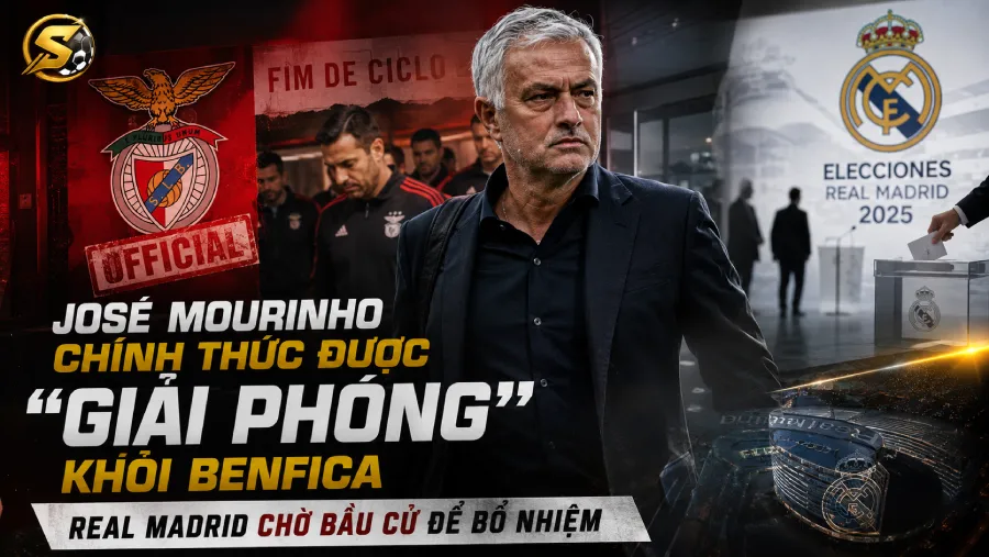 José Mourinho chính thức được "giải phóng" khỏi Benfica, Real Madrid chờ bầu cử để bổ nhiệm