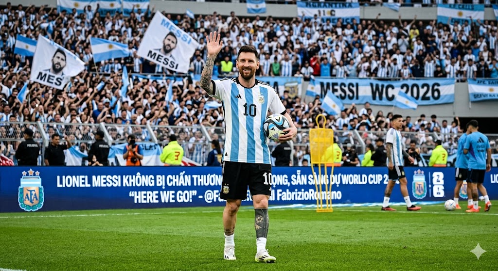 Lionel Messi không bị chấn thương nghiêm trọng, sẵn sàng dự World Cup 2026 theo Fabrizio Romano