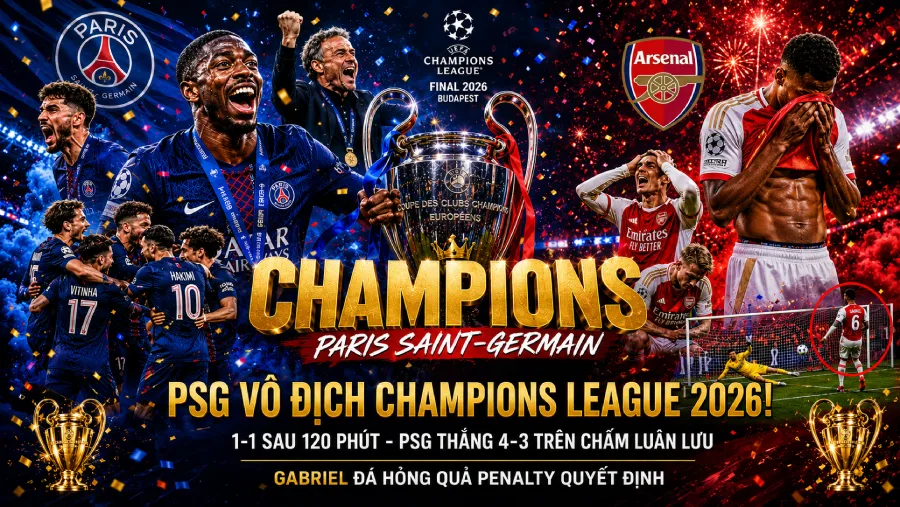 Ousmane Dembélé — QBV 2025 ghi bàn quyết định gỡ hoà phút 65