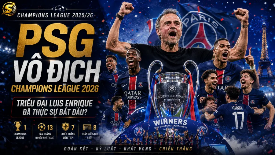 PSG vô địch Champions League 2026: Triều đại Luis Enrique đã thực sự bắt đầu?