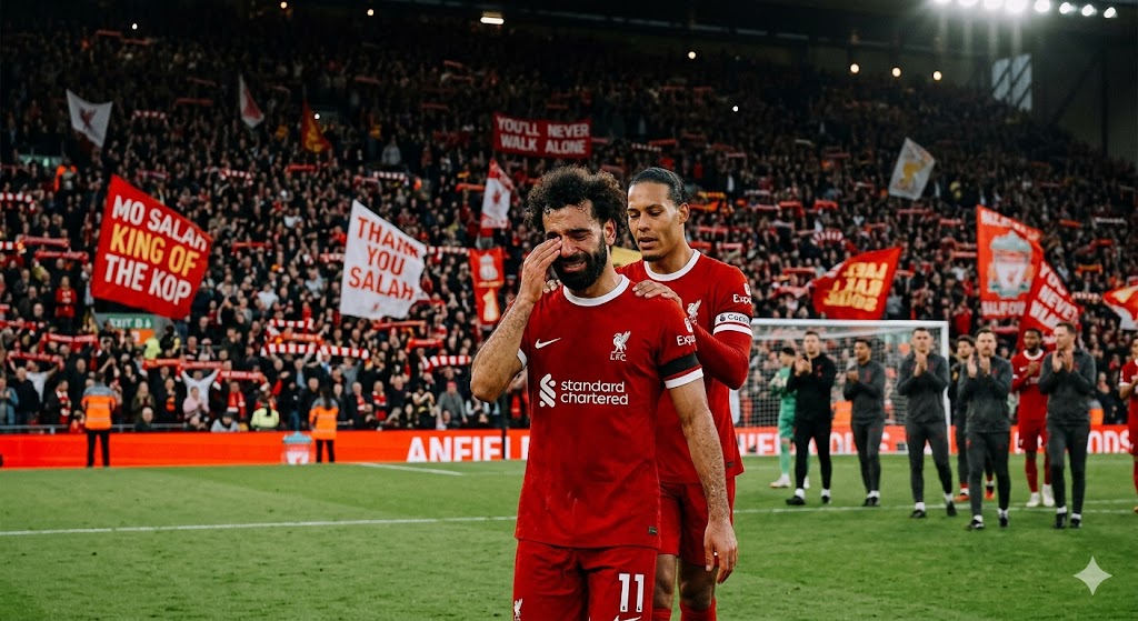 Mohamed Salah rơi nước mắt trong trận chia tay Liverpool: Khép lại 9 năm huyền thoại Anfield