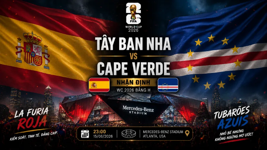 Tây Ban Nha vs Cape Verde - World Cup 2026 match preview