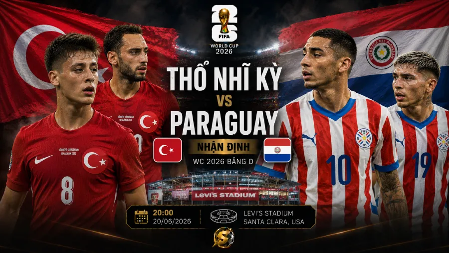 Thổ Nhĩ Kỳ vs Paraguay - World Cup 2026 match preview