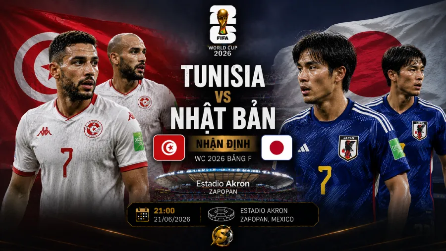 Tunisia vs Nhật Bản - World Cup 2026 match preview