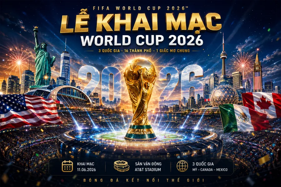 World Cup 2026 khai mạc 11/6: 3 quốc gia, 16 thành phố lần đầu cùng đăng cai